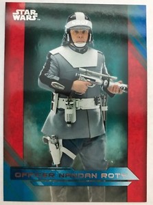 2017 Topps Star Wars The Last Jedi #39 Officer Nandan Roty BLUE NrMint-Mint