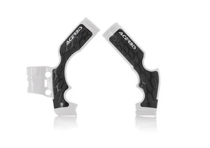 ACERBIS X-GRIP  FRAME GUARDS WHITE / BLACK HUSQVARNA TC65 2016 - 2019      22896 - Picture 1 of 1