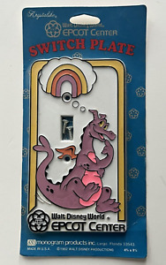 Disney Figment Switch Plate Cover EPCOT Center NOS Vintage WDW 1982 Sealed