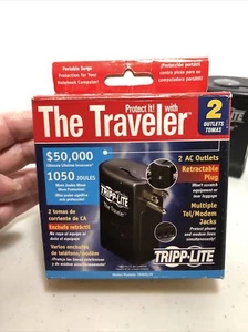 NEW Tripp Lite The Traveler Portable Surge Protector - Picture 1 of 8