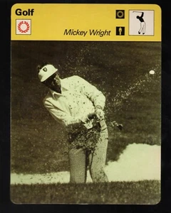 Tarjeta de golf Mickey Wright Sportscaster 1979 84-13 Italia casi nueva-como nueva - Imagen 1 de 2