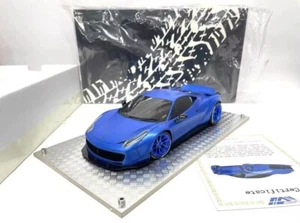 *RARE* AGU Model 1/18 Ferrari 458 Liberty Walk Baby Blue LB☆Works LIMITED 999 - Picture 1 of 6