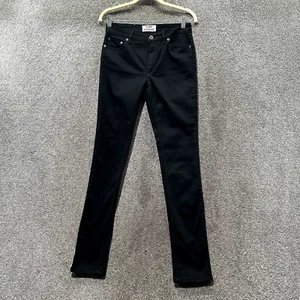 Acne Studios Jeans Womens 28/32 Black Denim Mid Rise Flex Slim Stretch 5 Pocket - Picture 1 of 15