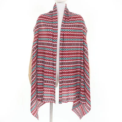 PLEATS PLEASE cardigan All-over patterned modified poncho multicolor Women 3 - Image 1 of 4