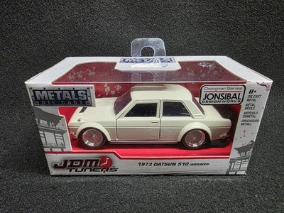 Jada Toys JDM Tuners 1973 Datsun 510 Widebody Cream - 1/32 Scale - Image 1 of 4
