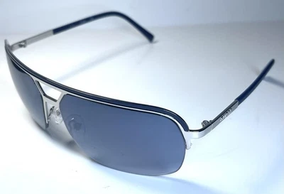 NUEVO ADIVINAR Azul Marino Plata Aviador GF 159 Gafas de Sol + Estuche Unisex Foto 1 de 4
