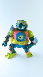 VINTAGE 1990 Mike the Sewer Surfer TMNT Ninja Turtles Figure  - Picture 1 of 8