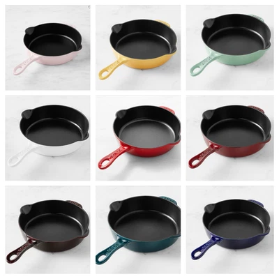 Staub Enameled Cast Iron Traditional Deep Skillet 8 1/2" NEW Full Color