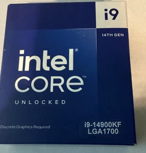 New, in the box. Intel Core i9-14900KF Unlocked Desktop Processor - Afbeelding 1 van 3