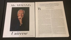 2024 Giorgio Armani - Magazin 4-seitig Mode Ausschnitte Artikel - Bild 1 von 3