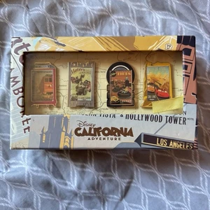Disney California Adventure Poster Radiator Springs Cars 4 Pin Boxed 1 Of 1000 - Picture 1 of 15