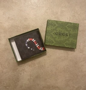 Gucci GG Supreme Kingsnake Black Wallet - Picture 1 of 1