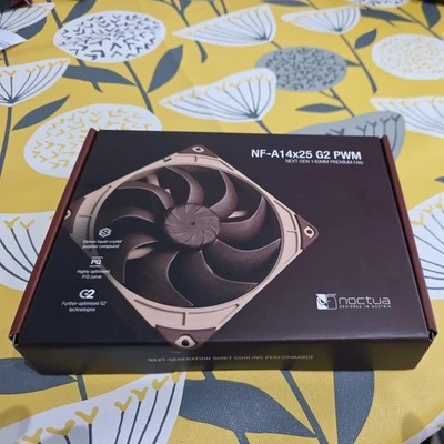 Noctua NF-A14x25 G2 PWM, Premium-Quality Quiet 140mm Fan, 4-pin (Brown)