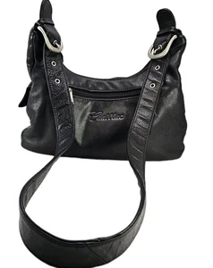 Vintage CANYON OUTBACK Leather Goods,Inc.Crossbody Shoulder Bag Cadillac - Picture 1 of 17