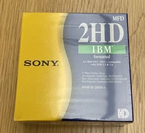 10x SONY MFD 2HD 3.5” Floppy Disks 1.44MB IBM Formatted – New Sealed Box - Afbeelding 1 van 2