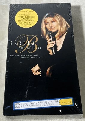 Barbra Streisand The Concert SEALED VHS 1994 Columbia Music Video Foto 1 de 4