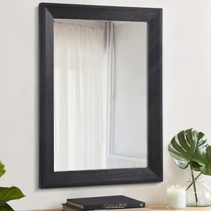 AAZZKANG Black Rustic Mirrors for Wall Large 50 x 40 cm - Picture 1 of 6