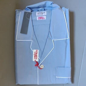 Zimmerli Herren Hellblau End on End Swiss Cotton Pyjama Set Gr. Medium - Bild 1 von 4