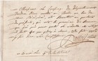 PALLOY BASTILLE autographe Révolution - démolition pierre de la Bastille - 1791