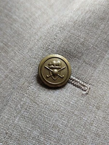 Vintage 80s Hart Schaffner Marx 44L Golden Bear Beige 2 Button Blazer Sport Coat - Picture 1 of 21
