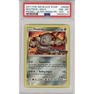 2017 Pokemon Heatran Staff schwarzer Stern Promo-Holo PSA 8 SM96 - Bild 1 von 2