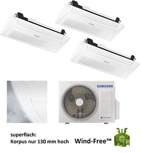 SAMSUNG Wind-free 1-Weg-Kassette 2,5 + 2x3,5kW Klimaanlage Wärmepumpe Klimagerät - Bild 1 von 6