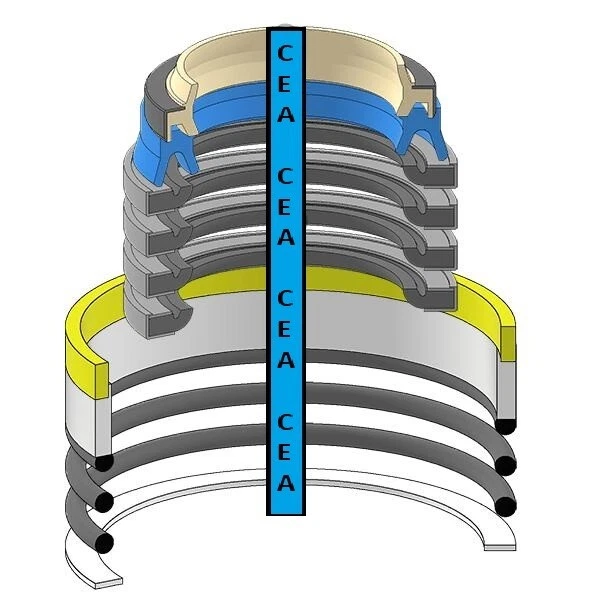 Kit de sello de cilindro de elevación PAT 707-98-12510 apto para Komatsu D20A-6 D20P-6A D21A-6 D21E-6 Foto 1 de 1