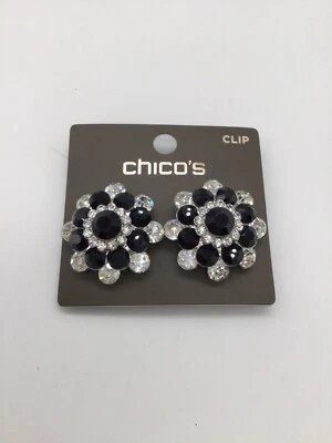 Chico's ClLIP earrings Silver NTWS - Image 1 of 2