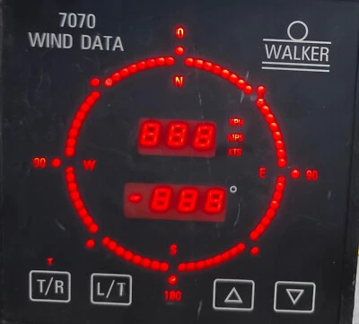 Walker P249 7070 Wind Data Speed and Direction Indicator HC#285 - Image 1 of 4