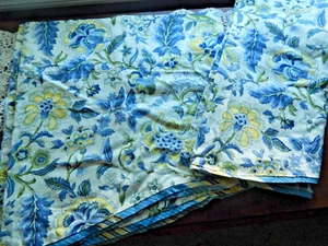 Waverly antikes kaiserliches Kleid Blumen überbackene Volants 80 x18 - Bild 1 von 8