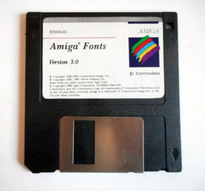 Disquette AMIGA FONTS Version 3.0 - Commodore AMIGA 1200 (WB 3.0) floppy disk - Picture 1 of 2