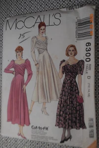 McCall's 6300 Misses Dress Pattern Sz 12-14-16 Uncut - Picture 1 of 2