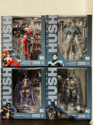 MAFEX Batman Nightwing Harley Quinn Huntress Hush Medicom Toy Action Figure DC Cover