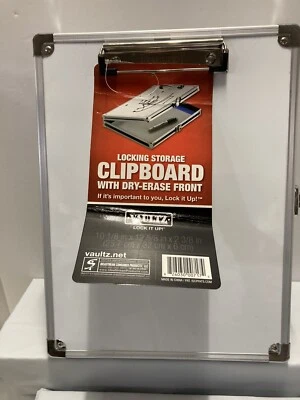 Vaultz, Locking Storage clipboard w/ Dry-Erase Front, 10 1/8" x 12 5/8" x 2 3/8" - Image 1 of 4