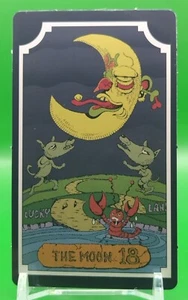 Carta del Tarot de Aventura Bizarre THE MOON Jojo's #18 Promoción Hirohiko Araki Japonesa - Imagen 1 de 10