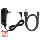 AC/DC Power Charger/Adapter + USB Cord For Nextbook Ares 10L NXA101LTE116 Tablet