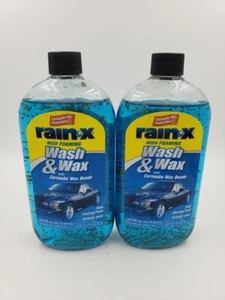 Rain-X High Foaming Wash & Wax with Carnauba Wax Beads 20 Fl Oz - Lot of 2 - Picture 1 of 2