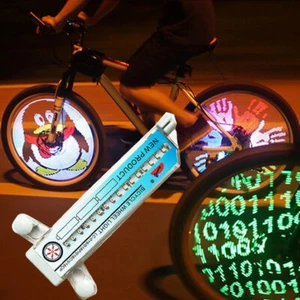 42 Patterns 16 LED Motorcycle Cycling Bicycle Bike Wheel Tire Spoke Wheel Light - Picture 1 of 12