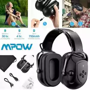 Mpow Bluetooth HB102B 36dB Noise Reduction Safety Earmuffs Wireless Headphone - Picture 1 of 1