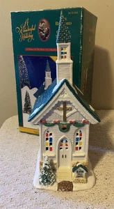 Vintage It's a Wonderful Life BEDFORD HILLS CHAPEL Christmas Village Decor IB - Picture 1 of 7