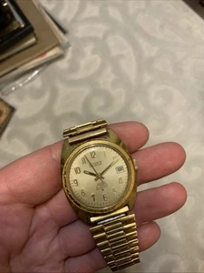 VTG RARE Men’s Dufonte Lucien Piccard 21J Automatic 34mm Watch For Parts - Picture 1 of 13