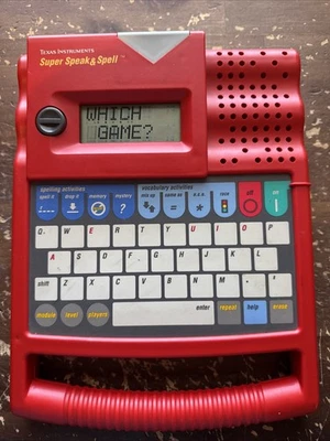 Juego de juguete electrónico de aprendizaje Super Speak & Spell de colección Texas Instruments Foto 1 de 4