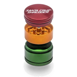 1.625" Santa Cruz Shredder Small 3 Piece Grinder - RASTA - Picture 1 of 1