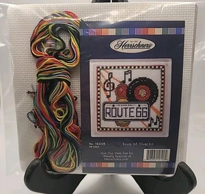 Kit de remache Herrschners punto de cruz Route 66 6 X 6" #183328 costura artesanal nuevo en paquete - Imagen 1 de 10