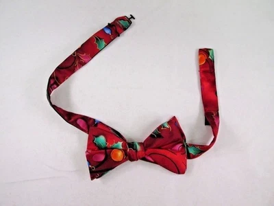 Jerry Garcia; 100% Silk; Christmas Bow Tie - Image 1 of 2