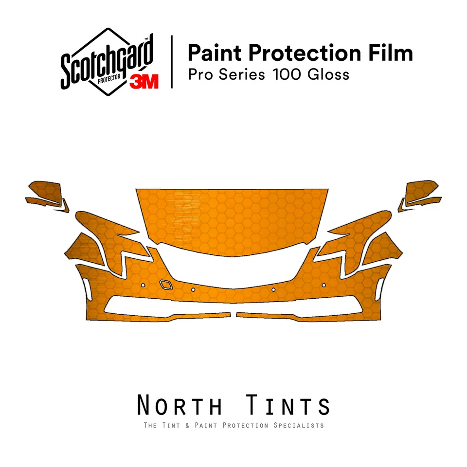Sujetador transparente película de protección de pintura precortada serie 3M Pro Cadillac XTS 2018-2019 PPF Foto 1 de 4