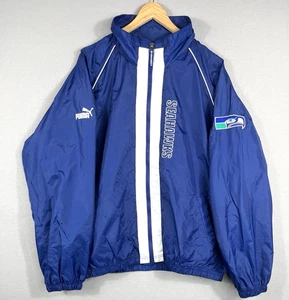 Vintage Seattle Seahawks Puma Jacket Windbreaker Size XL - Picture 1 of 8