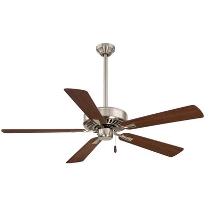 Minka-Aire F556-BN/DW OPEN BOX Contractor Plus Indoor Ceiling Fan Brushed Nickel - Image 1 of 4
