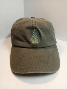 Rip Curl Men's Embroidered Pineapple Baseball Hat Cap Olive Green Adjustable - Picture 1 of 8