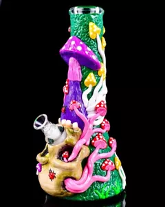 "Bongs lindos de tubo de agua de vidrio bong de 13" que brillan en la oscuridad *EE. UU.* - Imagen 1 de 8